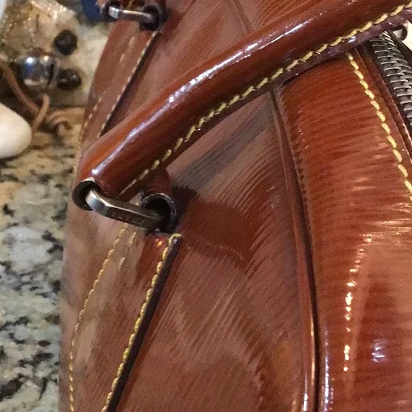 COA❣️❣️Vintage Prada Stampata Grana Pagelia Old Bowler Bag with COA - Picture 7 of 14